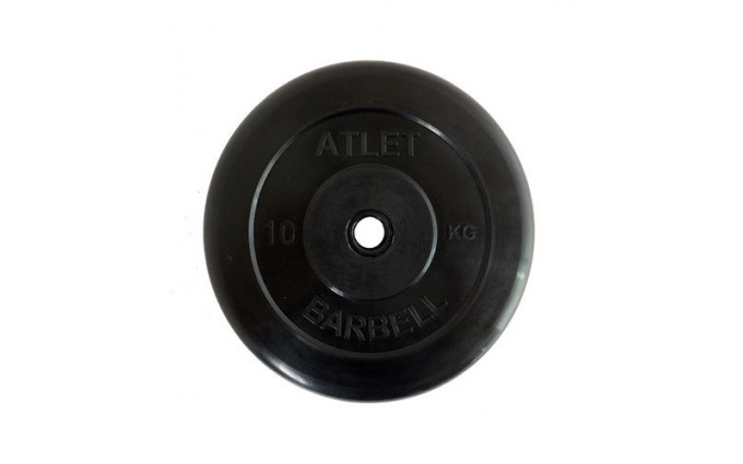 Диск обрезиненный черный MB ATLET d-26 10кг